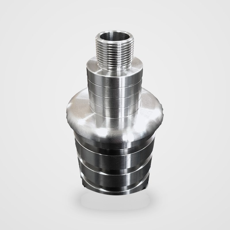 CNC-gedrehter Adapter aus Edelstahl mit Außengewinde für den Maschinenbau